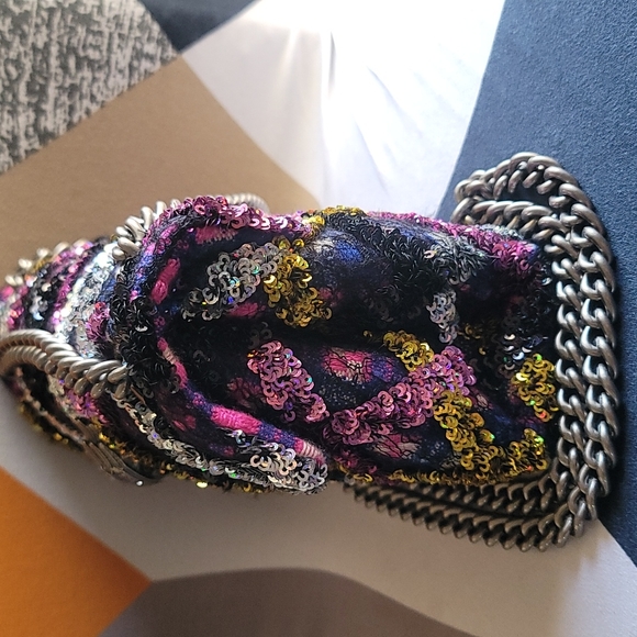 Sequined Mini Kensington Crossbody Bag  KURT GEIGER LONDON - Picture 13 of 14